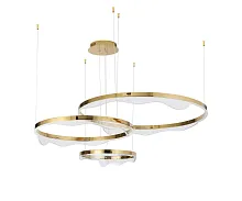 Люстра подвесная LED DIMM Кастела 08263,36P Kink Light прозрачная латунь на 1 лампу, основание латунь в стиле хай-тек современный кольца Люстра подвесная LED DIMM Кастела 08263,36P Kink Light прозрачная латунь на 1 лампу, основание латунь в стиле хай-тек современный кольца